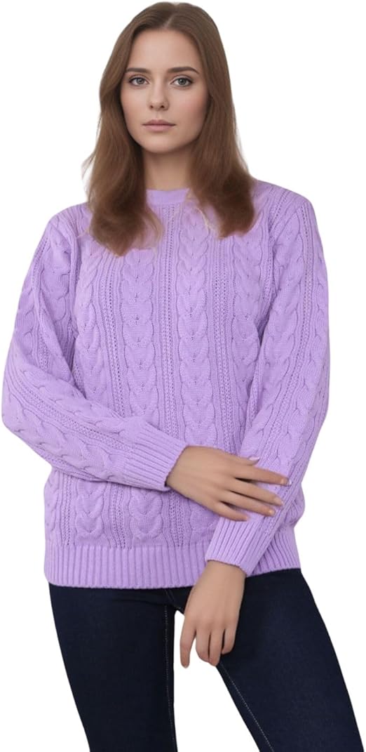Women's Chain Link Jumper Jumper WearAll Lilac 8-10