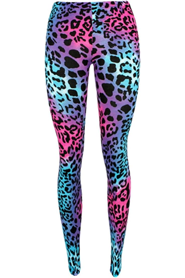 Plus Size Animal Multi Leopard Print Leggings Leggings WearAll