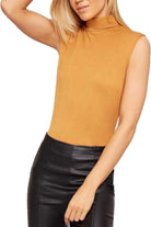 Polo Neck Plain Vest Turtle Top Tops WearAll