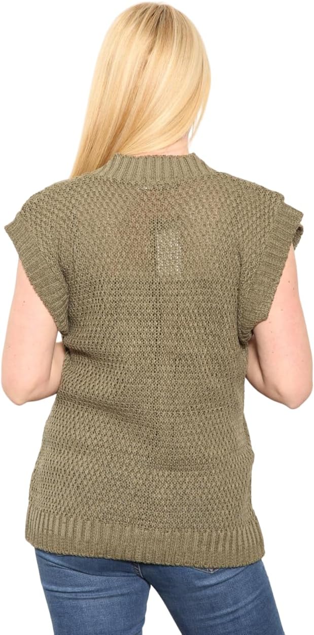 Plus Size Sleeveless Button Cardigan cardigan WearAll