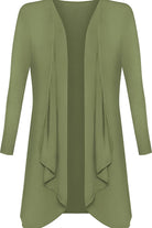 Open Waterfall Cardigan cardigan WearAll Khaki 16-18