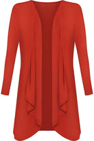 Open Waterfall Cardigan cardigan WearAll Rust 16-18