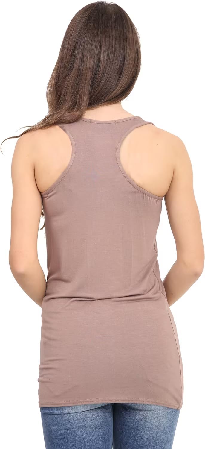 Racer Back Bodycon Vest Top Top WearAll