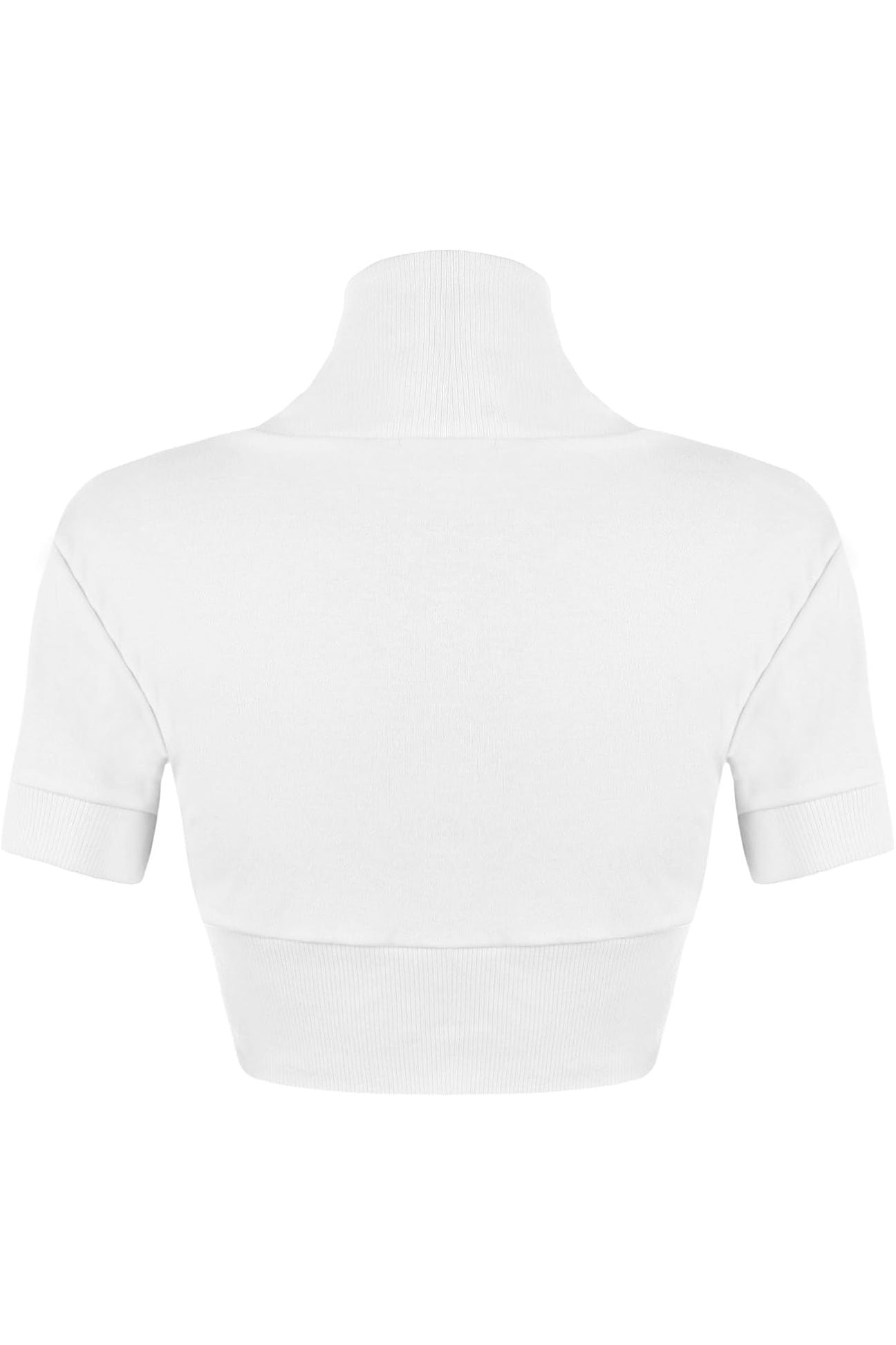 Short Sleeve Ribbed Bolero Shrug Tops WearAll