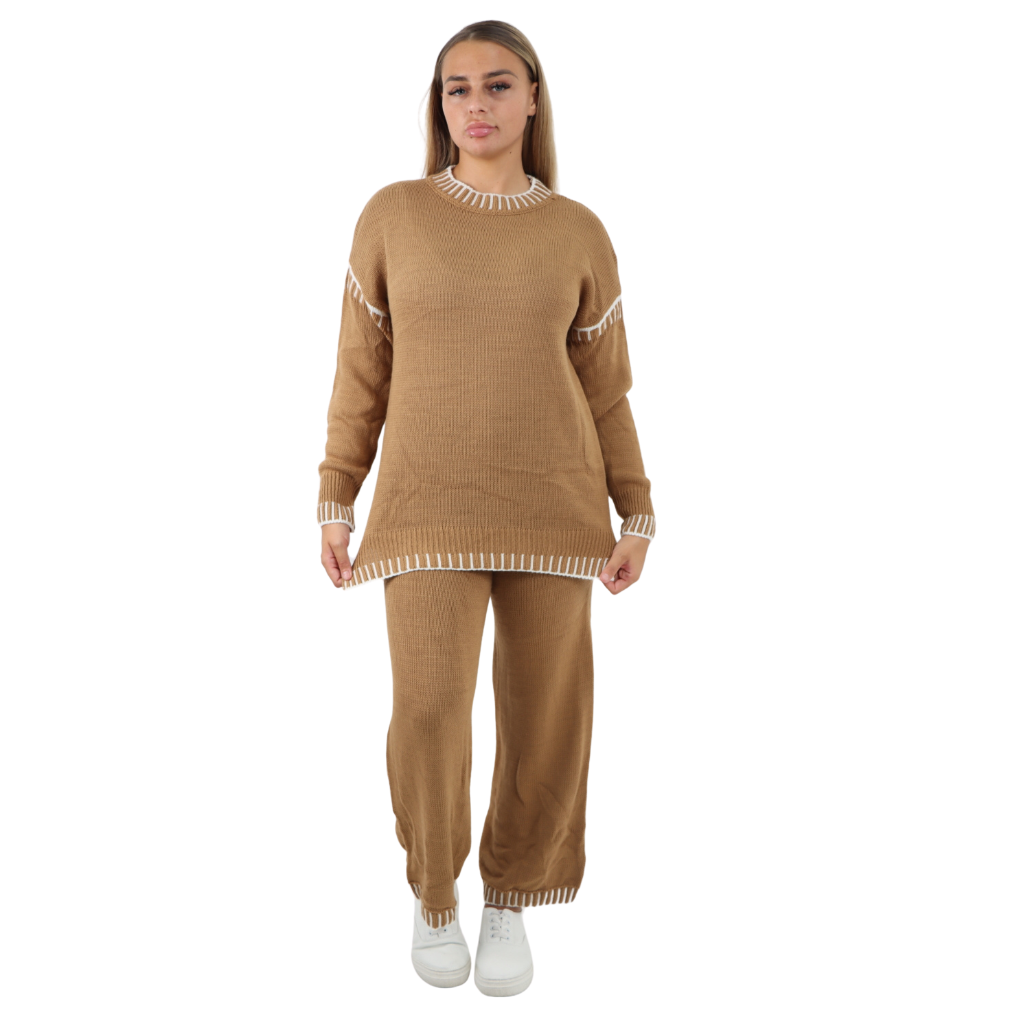 Italian Patch Knitted Co-Ord Set Tracksuit Dress WearAll