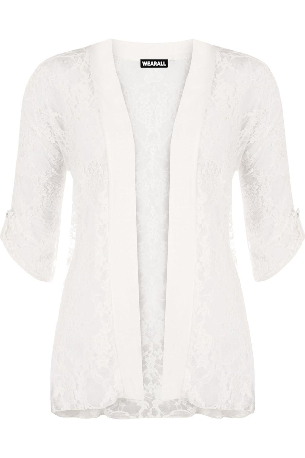 Lace Open Short Cardigan Top cardigan WearAll