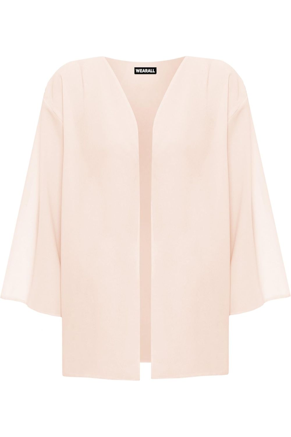 Plain 3/4 Open Kimono Cardigan Top cardigan WearAll
