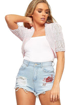 Knitted Crochet Bolero Shrug Apparel & Accessories WearAll