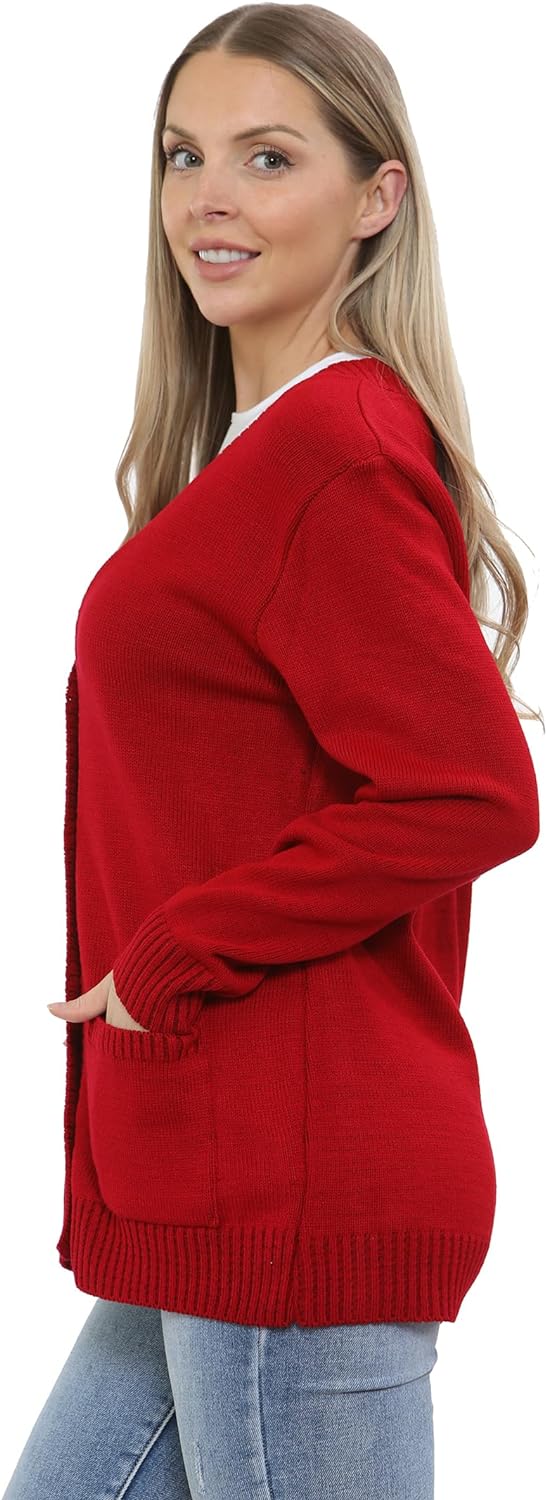 Women Knitted Plain Cardigan Knitted Cardigan WearAll