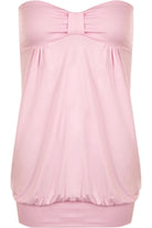 Long Boob Tube Strapless Top Tops WearAll Pink 8-10
