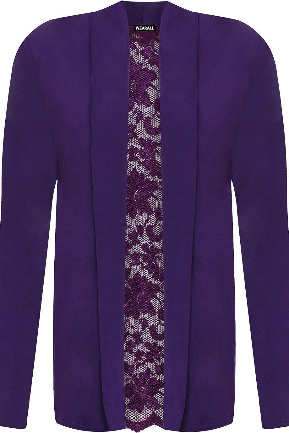 Floral Lace Back Cardigan Open Top cardigan WearAll