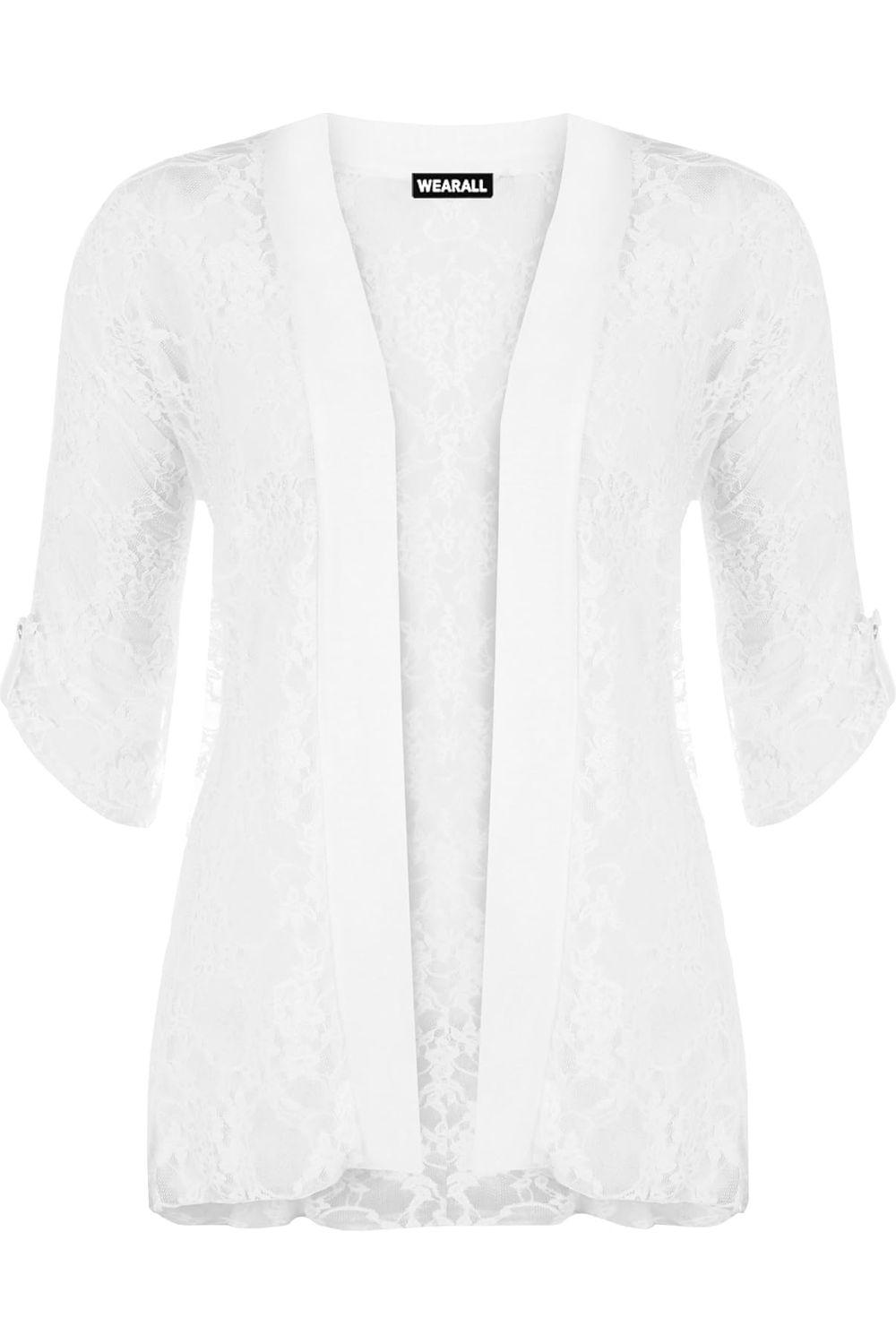 Lace Open Short Cardigan Top cardigan WearAll