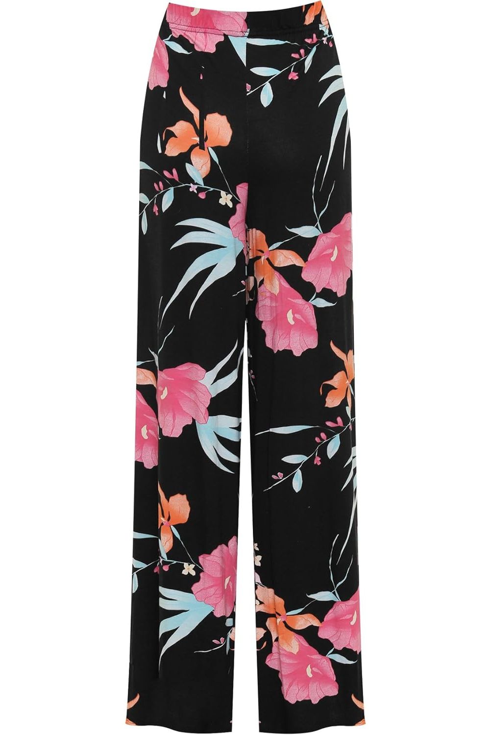 Cerise Aqua Floral Print Palazzo Trouser Palazzo WearAll