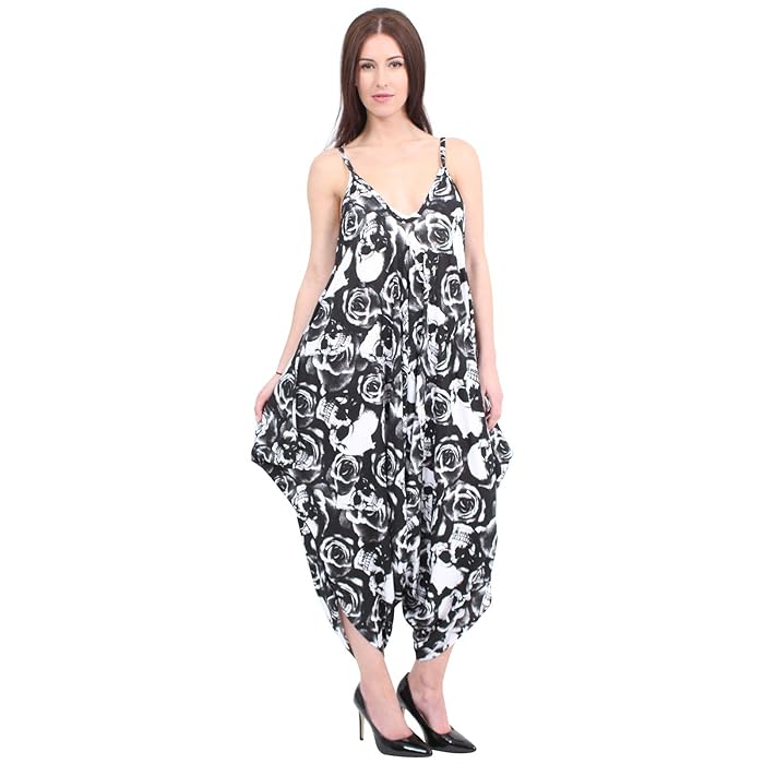 Plus Size Lagenlook Strappy Baggy Harem Jumpsuit 16-22 Jumpsuit WearAll