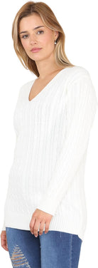Plus Size Cable Knitted Sweater Top Tops WearAll