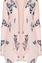 Chiffon Butterfly Print Sheer Cardigan Top cardigan WearAll