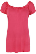 Gypsy Boho Stretch Top Tops WearAll Cerise 14