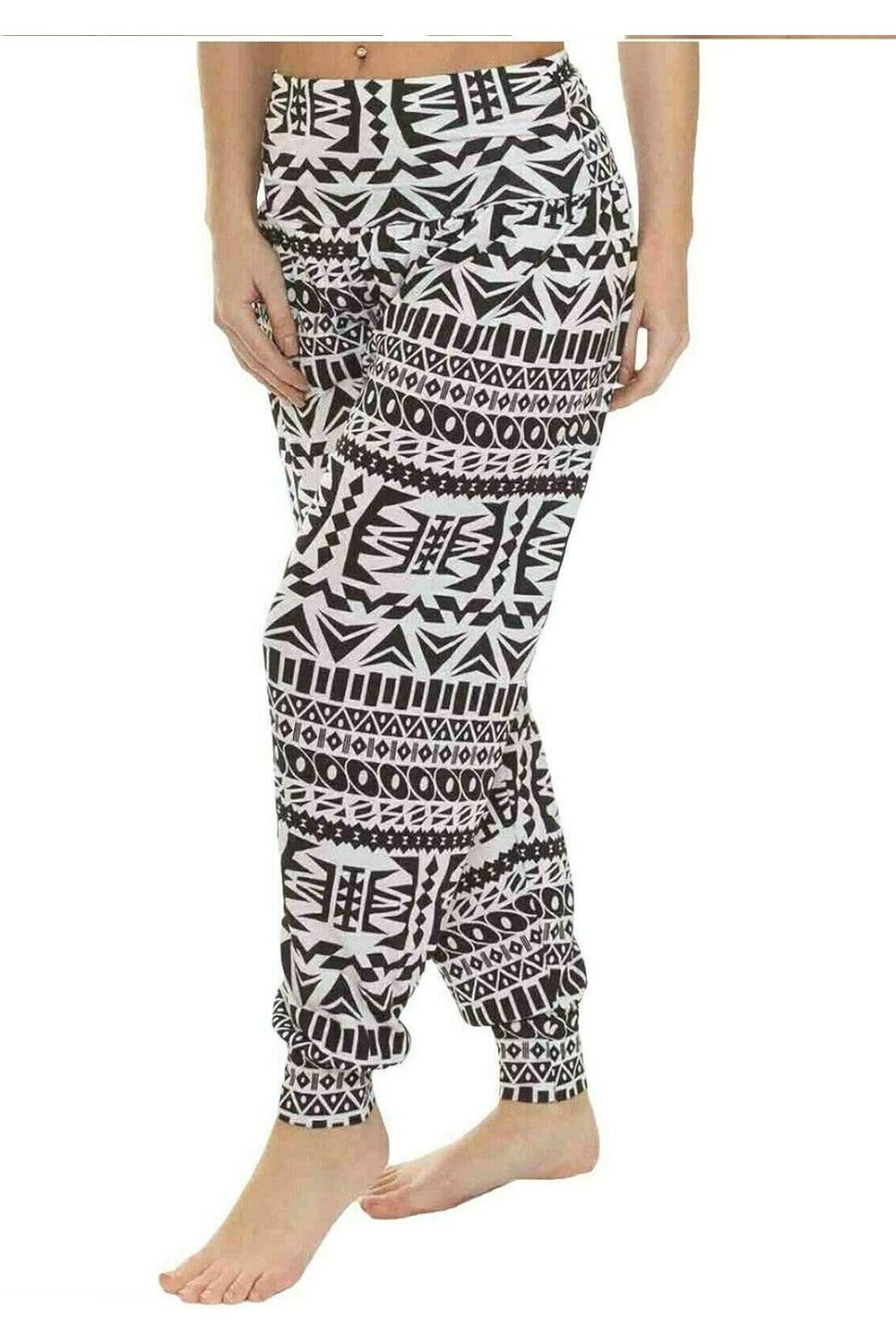 Plus Size Aztec Print Harem Trouser Trousers WearAll