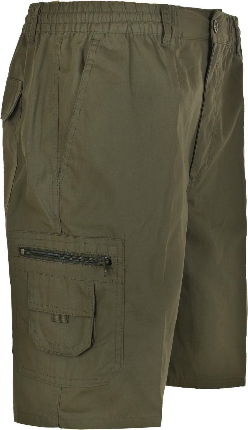 Cargo Summer Shorts Cotton Plain Combat Pants Apparel & Accessories WearAll khaki M
