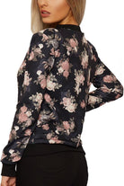 Floral Bomber Jacket Rose Print Jacket WearAll