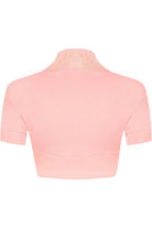 Short Sleeve Beaded Shrug Tops WearAll