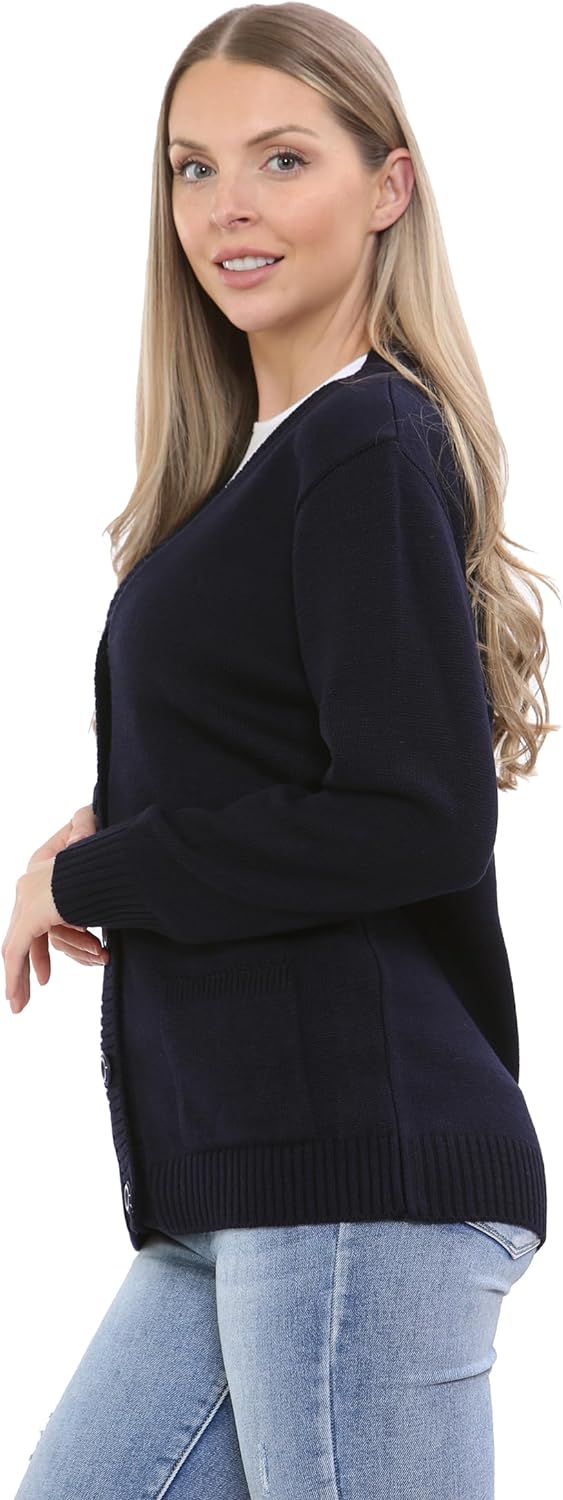 Women Knitted Plain Cardigan Knitted Cardigan WearAll