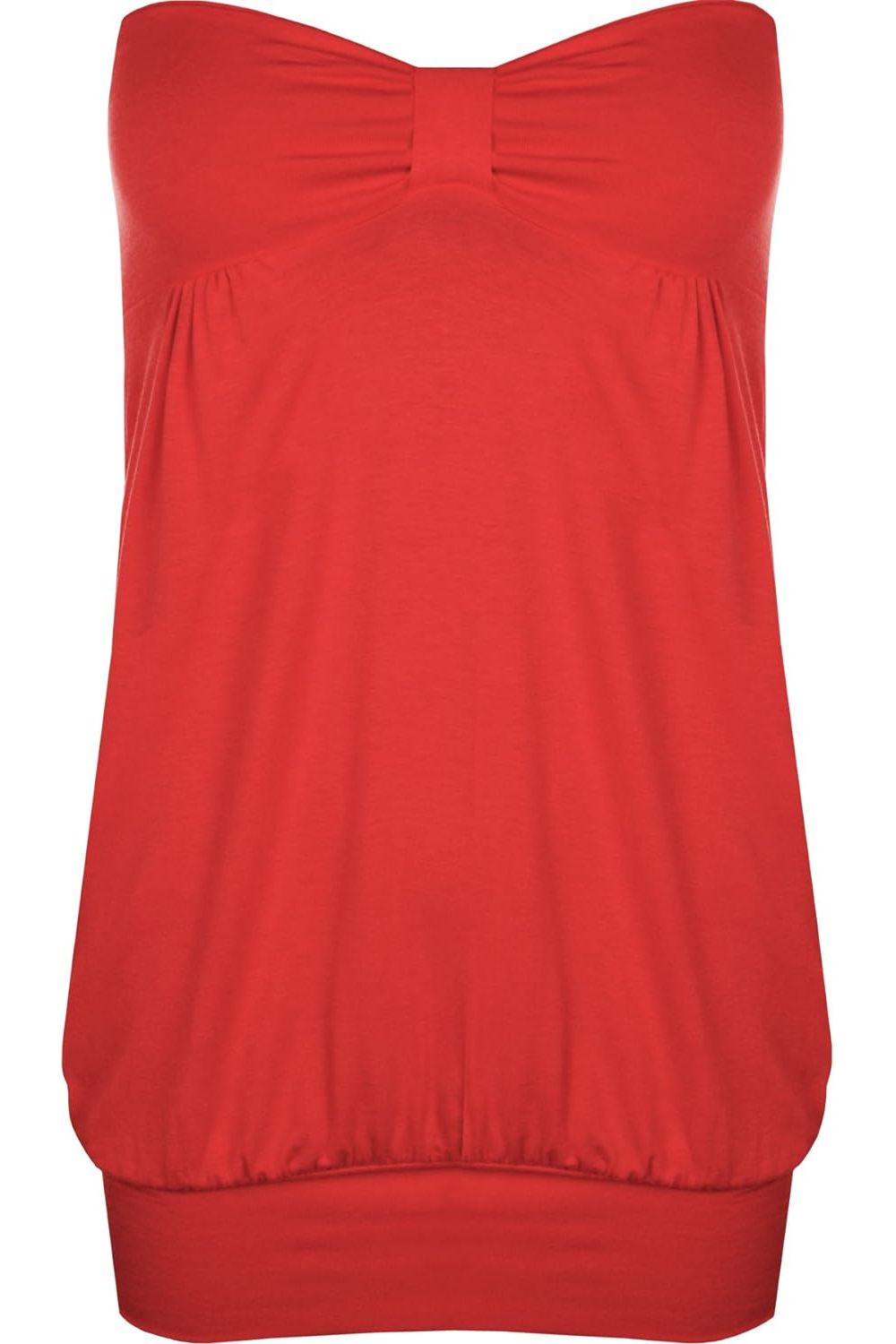Long Boob Tube Strapless Top Tops WearAll Red 8-10