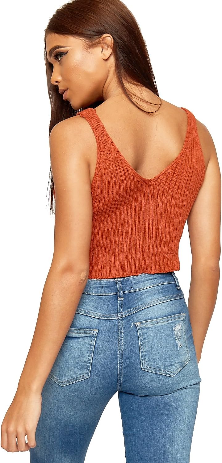 Knitted Bra Vest Top Vests WearAll