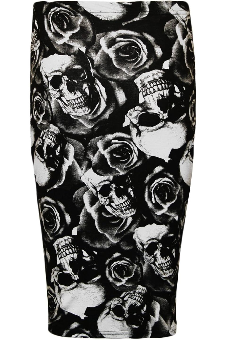 Printed Stretch Pencil Midi Skirt Skirt WearAll