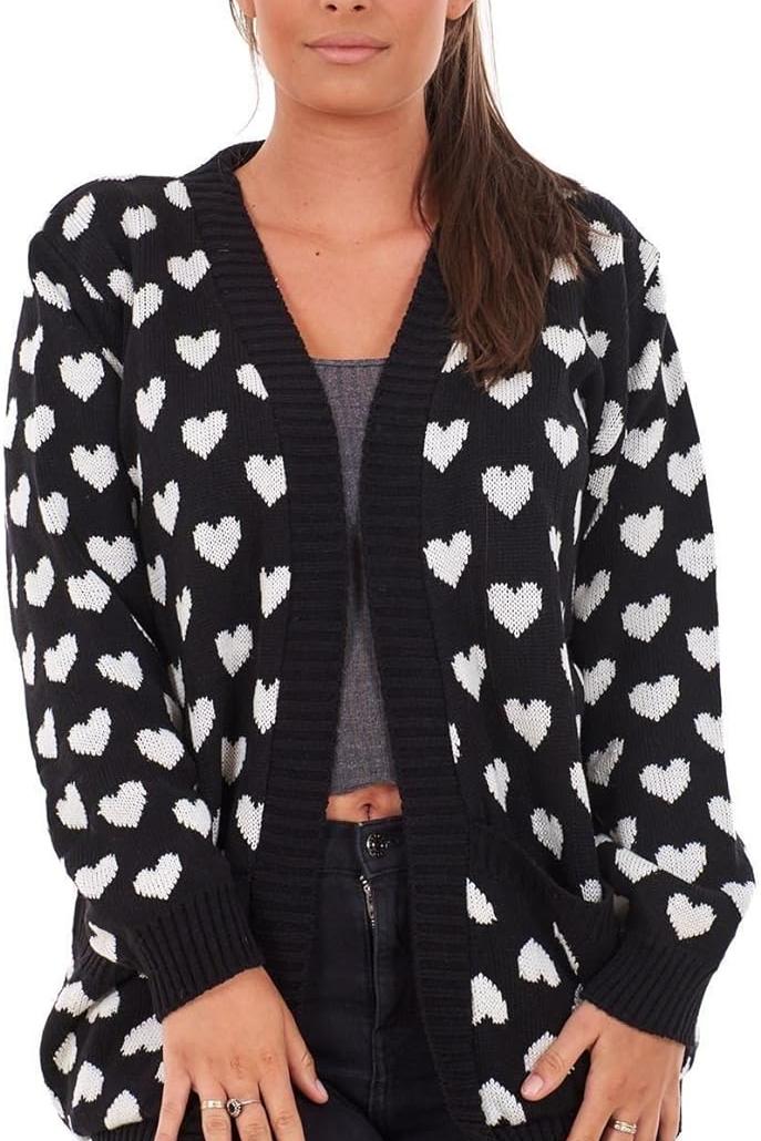 Knitted Cardigan Long Sleeve Open Pocket Knitted Cardigan WearAll