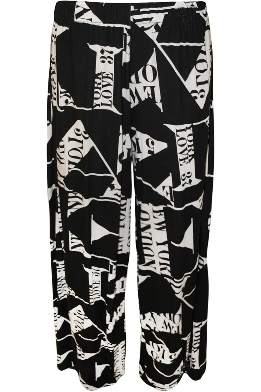 Letters Print Palazzo Trouser Palazzo WearAll