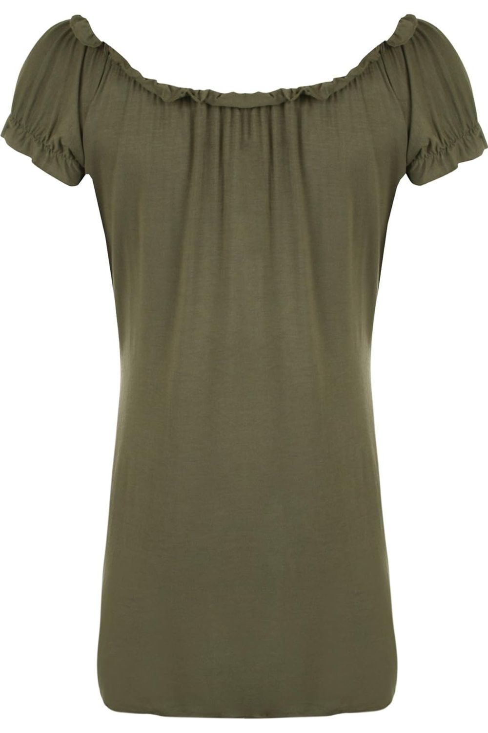 Gypsy Boho Stretch Top Tops WearAll Khaki 14