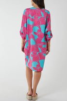 Floral Twisted Front Midi Dress Dress WearAll