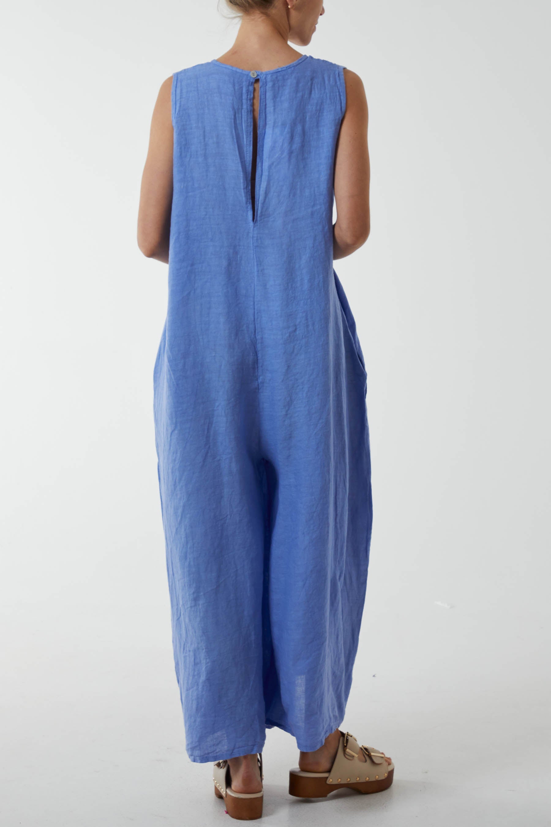 Linen Sleeveless Jumpsuit Jumpsuit WearAll