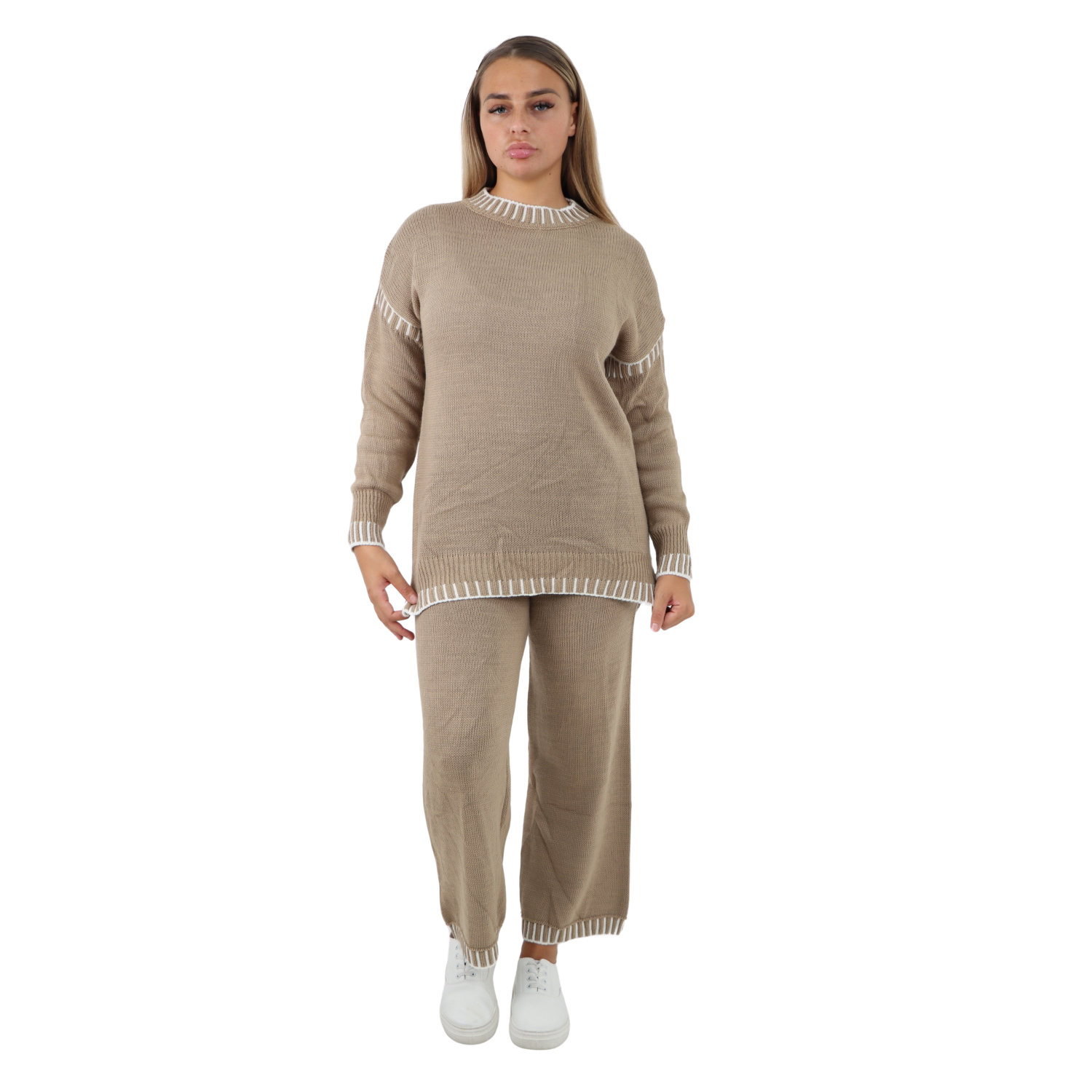 Italian Patch Knitted Co-Ord Set Tracksuit Dress WearAll