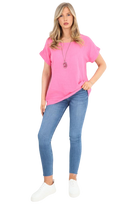 Italian Short Sleeve Necklace Top Tops WearAll