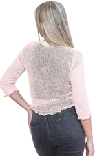 Tie Up Knitted Cropped Bolero Shrug Shrugs WearAll