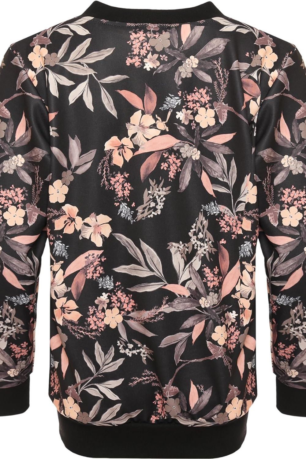 Floral Leaf Bomber Jacket Print Jacket WearAll