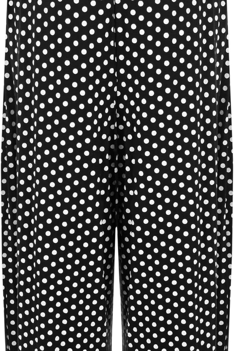 Plus Size Polka Dot Spot Print Culottes Shorts Culottes WearAll