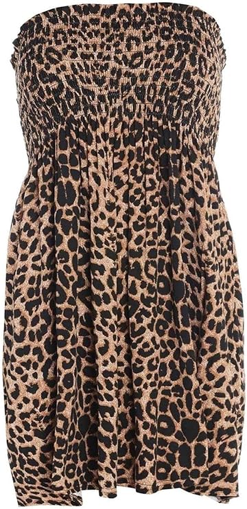 Printed Bandeau Boobtube Sheering Top Top WearAll