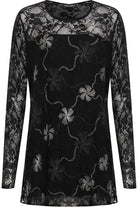 Lurex Glitter Lined Print Long Sleeve Dress WearAll