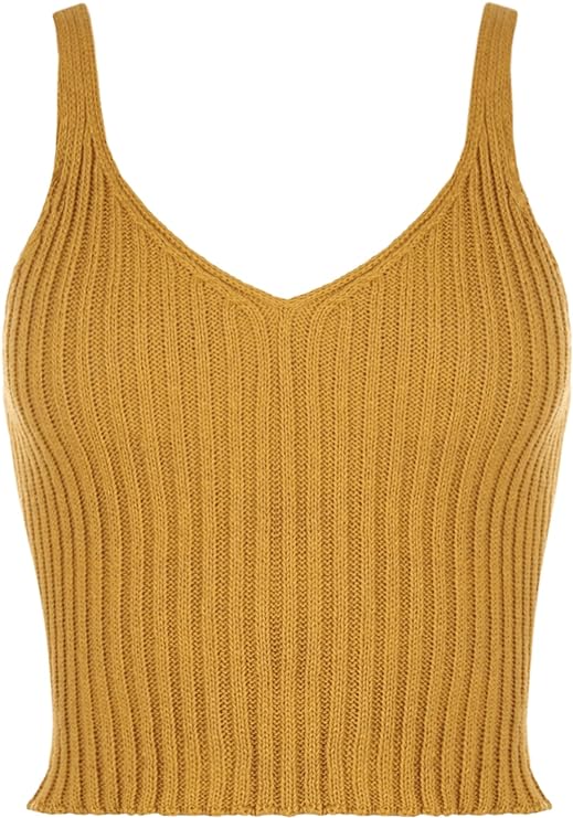 Knitted Bra Vest Top Vests WearAll