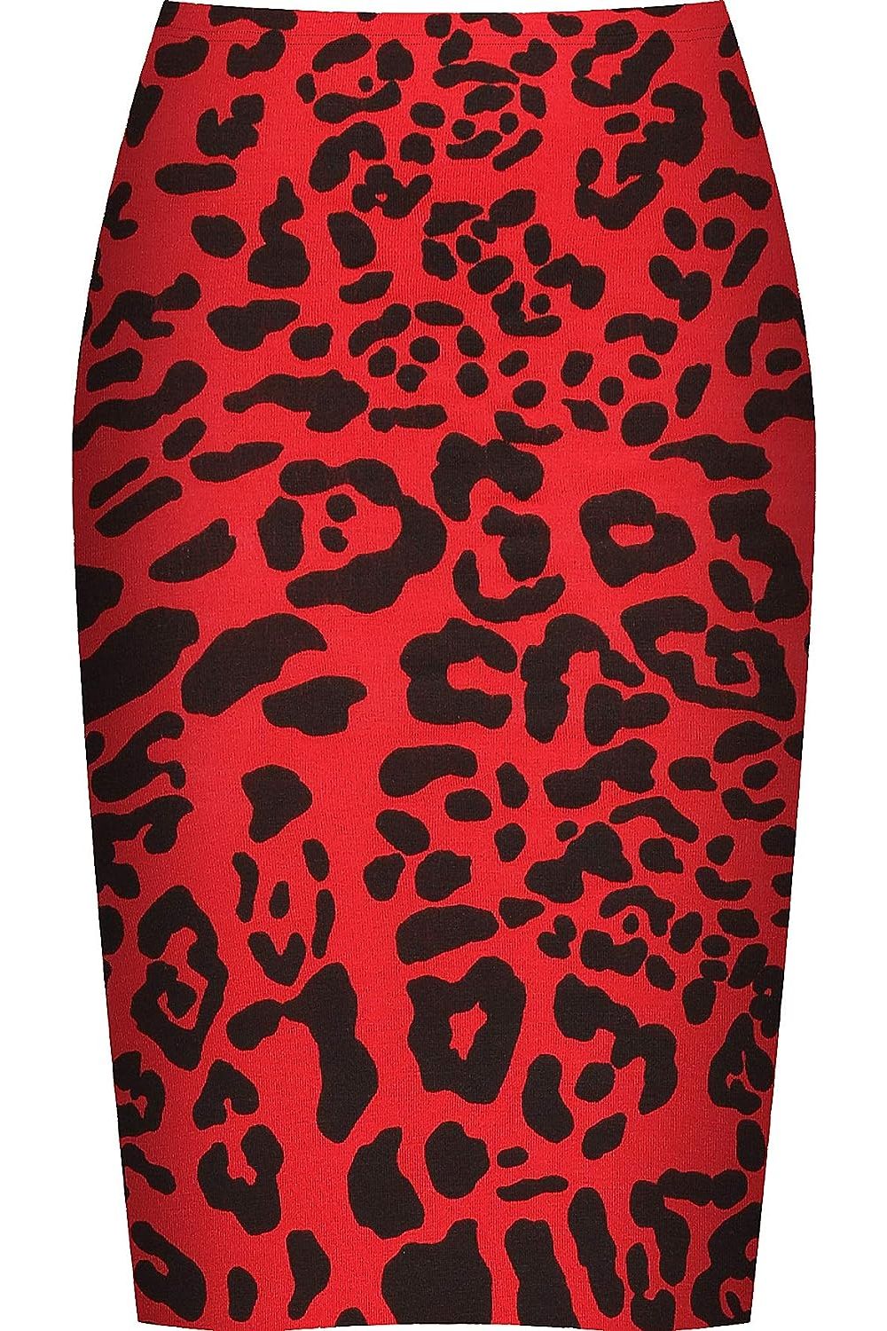 Printed Stretch Pencil Midi Skirt Skirt WearAll