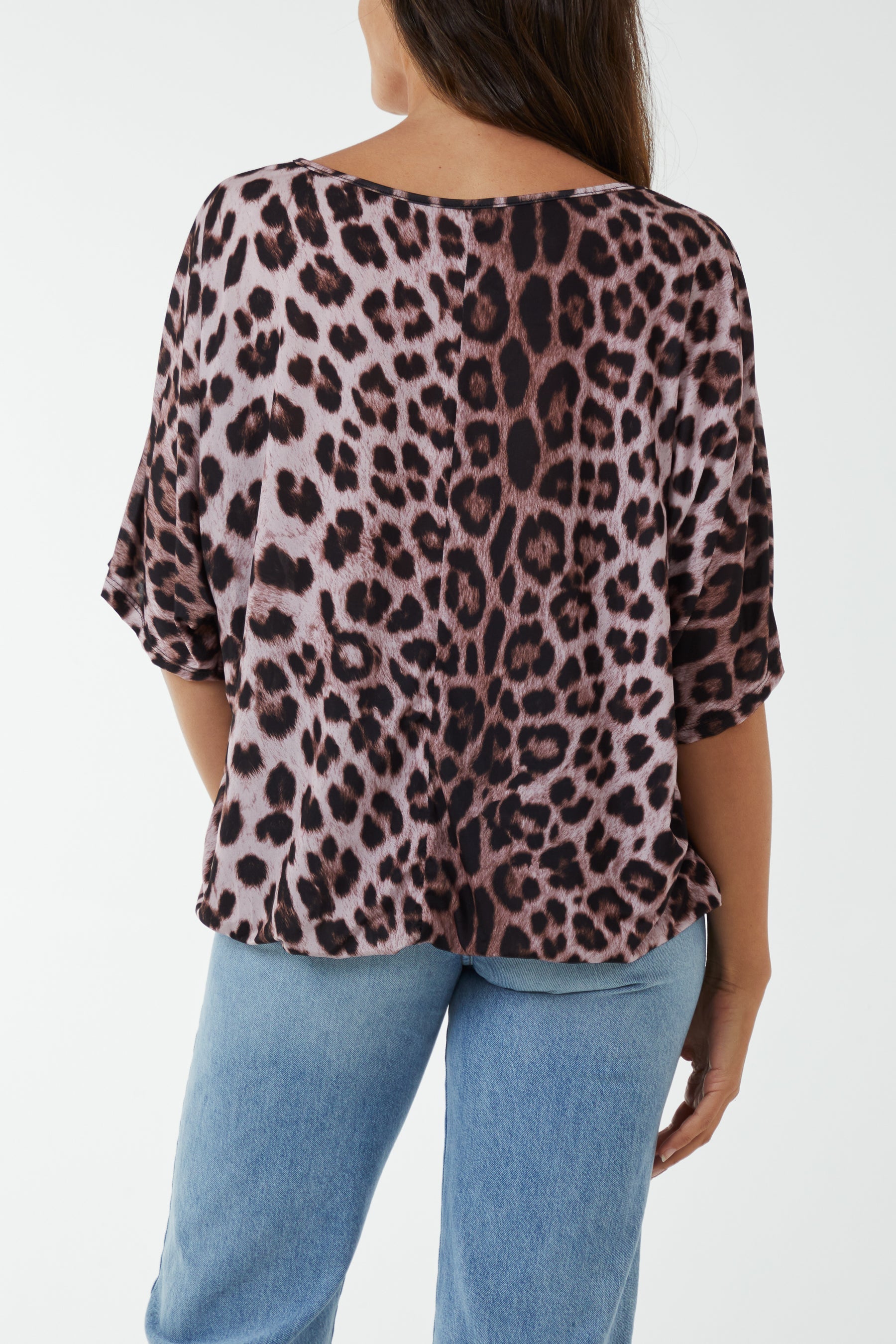 Short Sleeve Leopard Print Top T-shirts WearAll