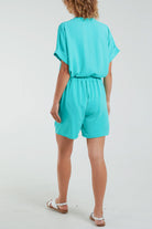 V-Neck Top and Shorts Co-Ord Set Co-Ords WearAll