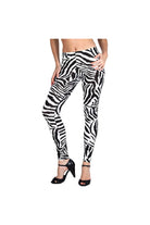 Plus Size Zebra Print Leggings Leggings WearAll