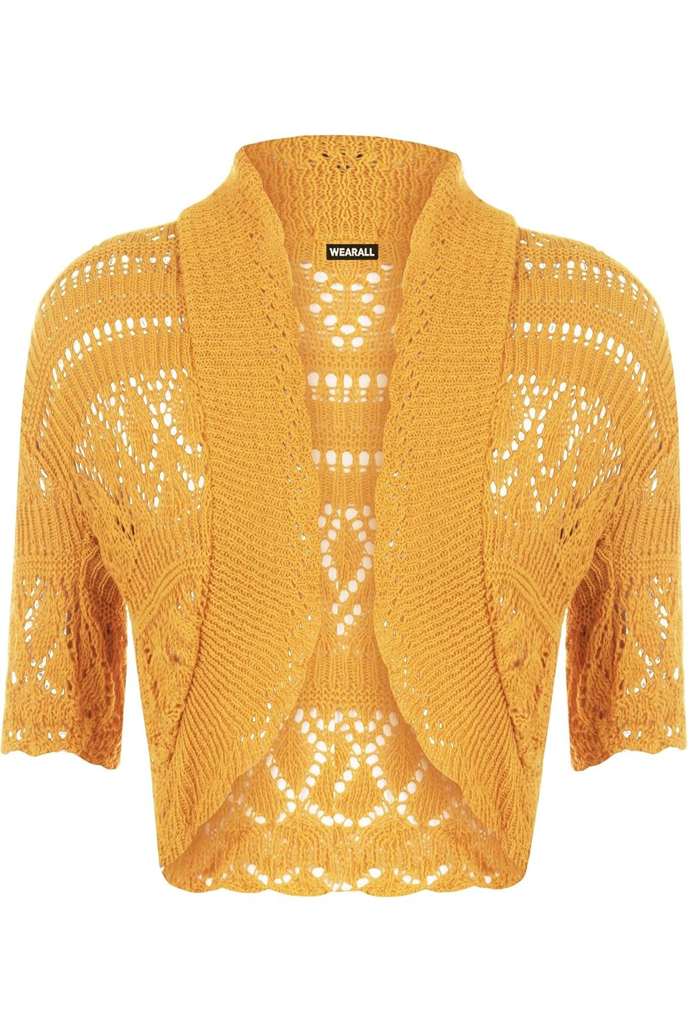 Knitted Crochet Bolero Shrug Apparel & Accessories WearAll