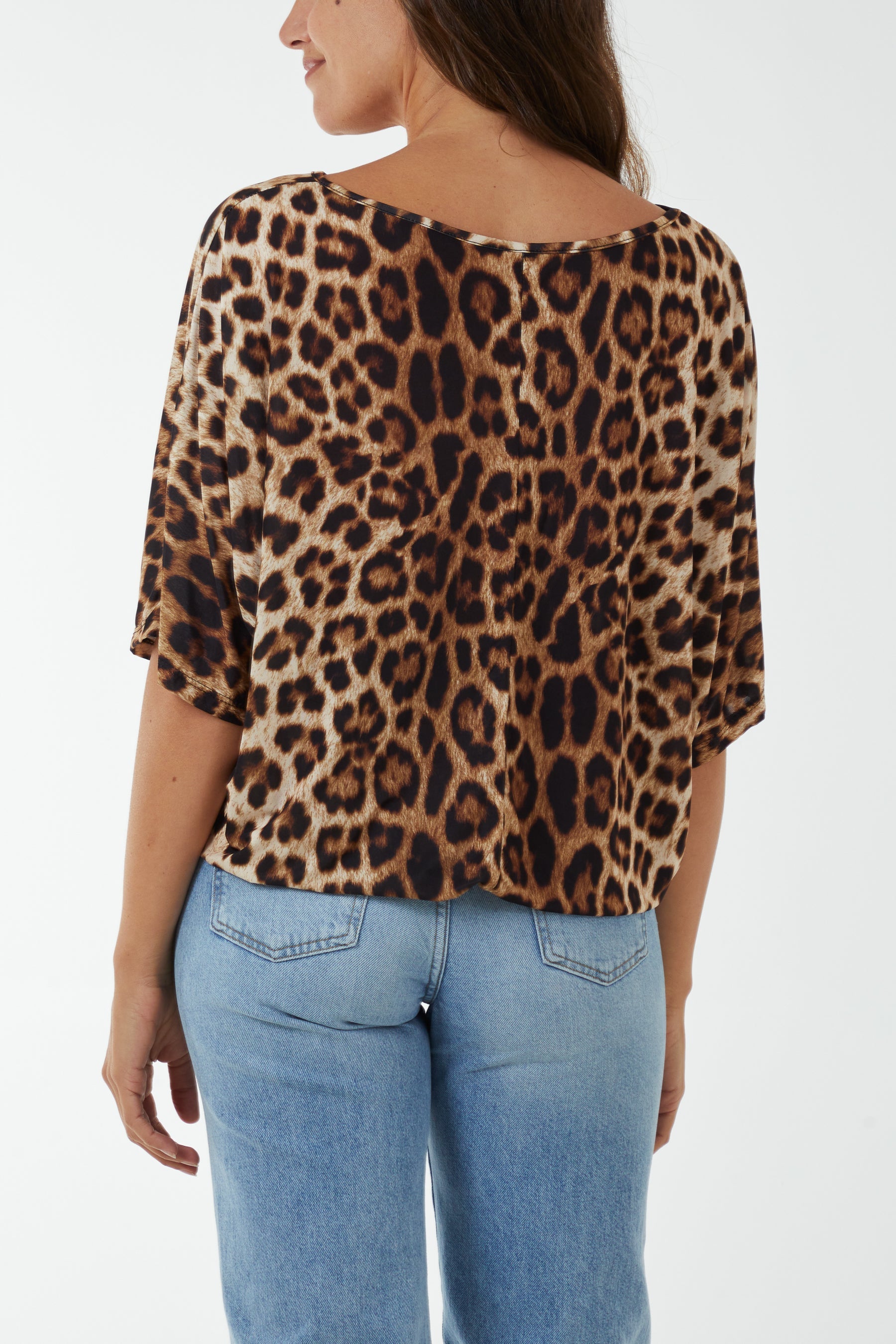 Short Sleeve Leopard Print Top T-shirts WearAll