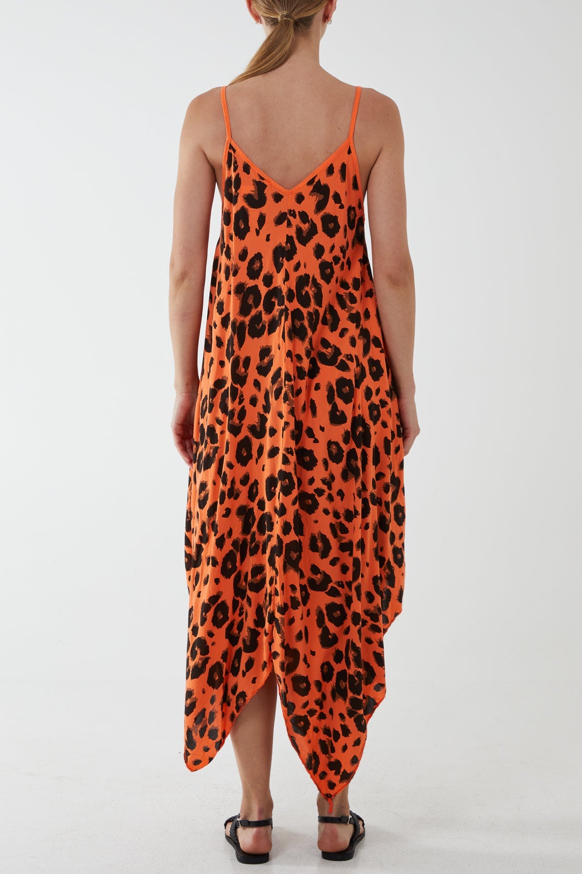 Hanky Hem Leopard Print Dress DMF2 WearAll
