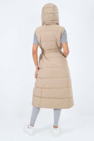 Italian Belted Hooded Long Gilet Jackets & Coat WearAll